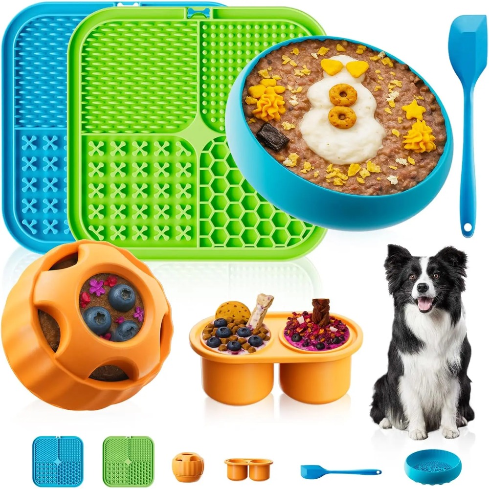 Dog Treat Puzzle Toy - Mainan Pengayaan Anjing 6 Buah Lick
