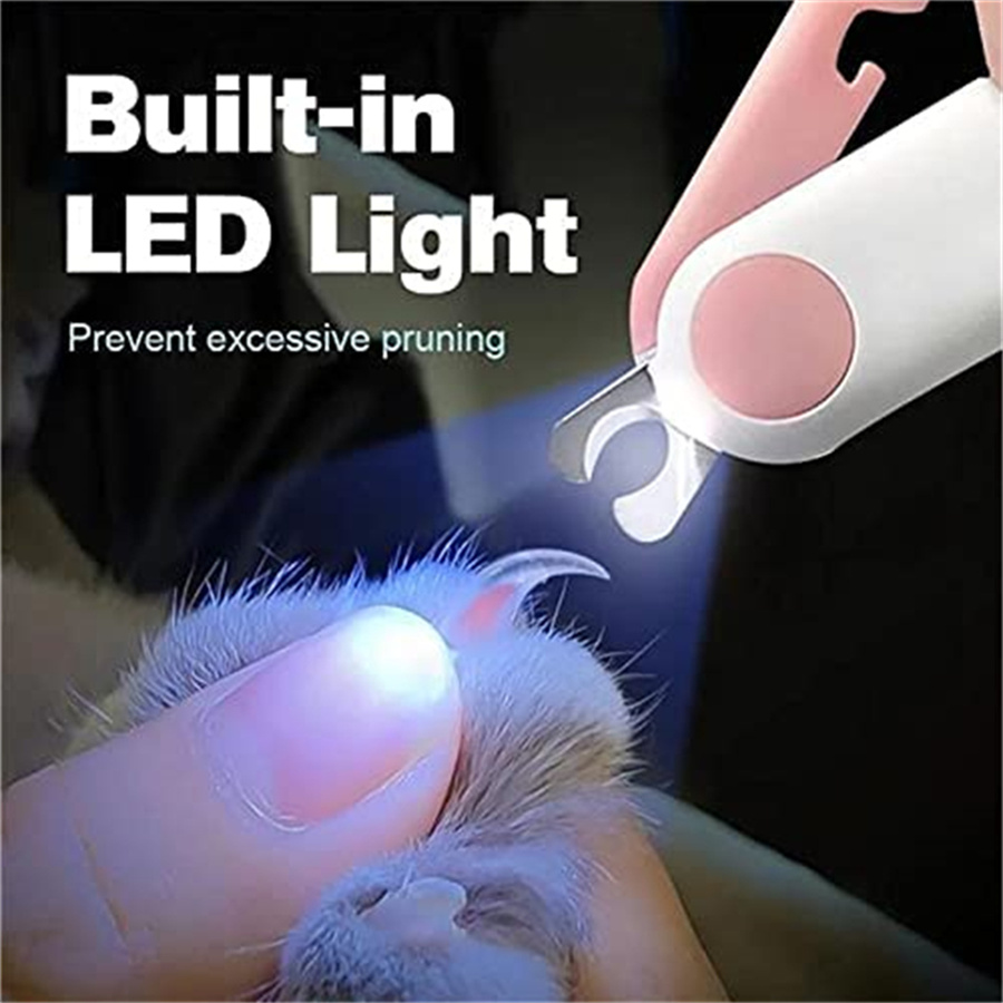 Pet Supplies Nail Trim - Pemotong Kuku Anjing Kucing Lampu LED