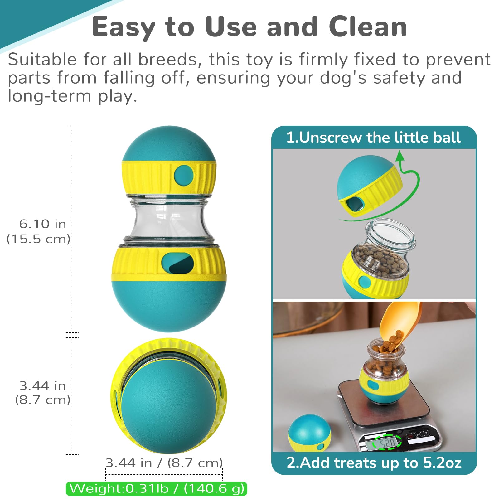 Mainan Anjing & Bola Pengumpan - Dog Treat Puzzle Toy ulasan dan harga