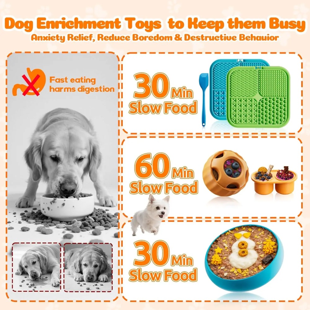 Mainan Pengayaan Anjing 6 Buah - Dog Treat Puzzle Toy ulasan dan harga