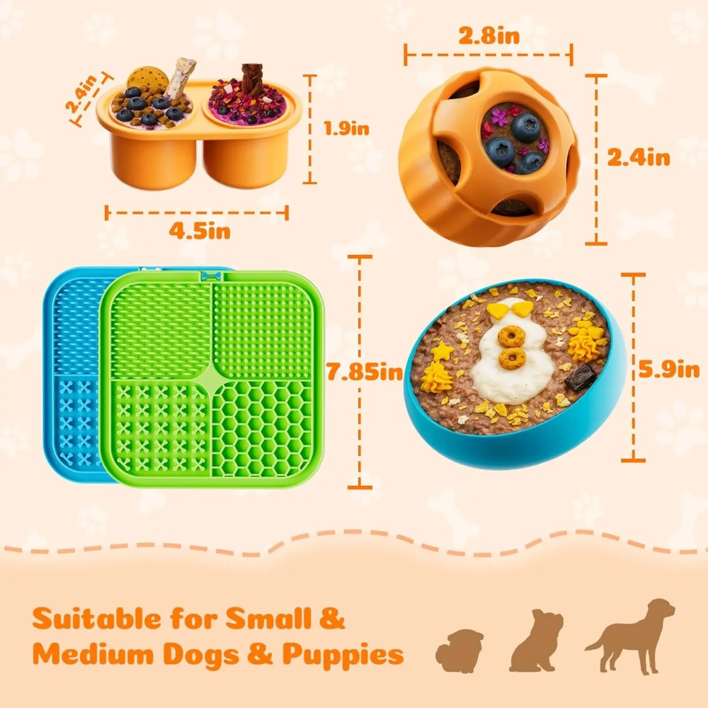 Mainan Pengayaan Anjing 6 Buah - Dog Treat Puzzle Toy ulasan dan harga