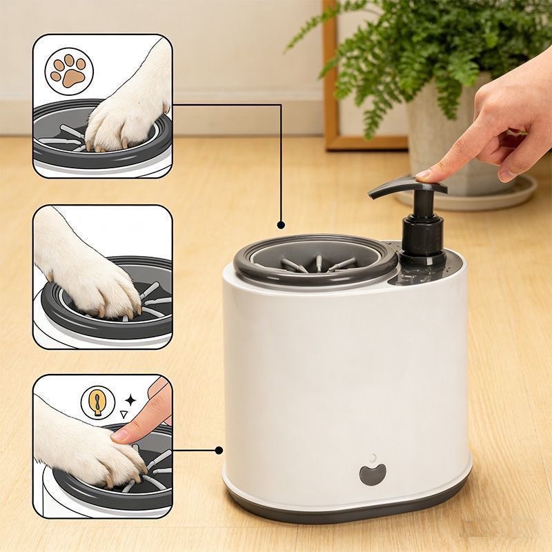Mesin Cuci Kaki Otomatis untuk - Dog Paw Cleaner ulasan dan harga