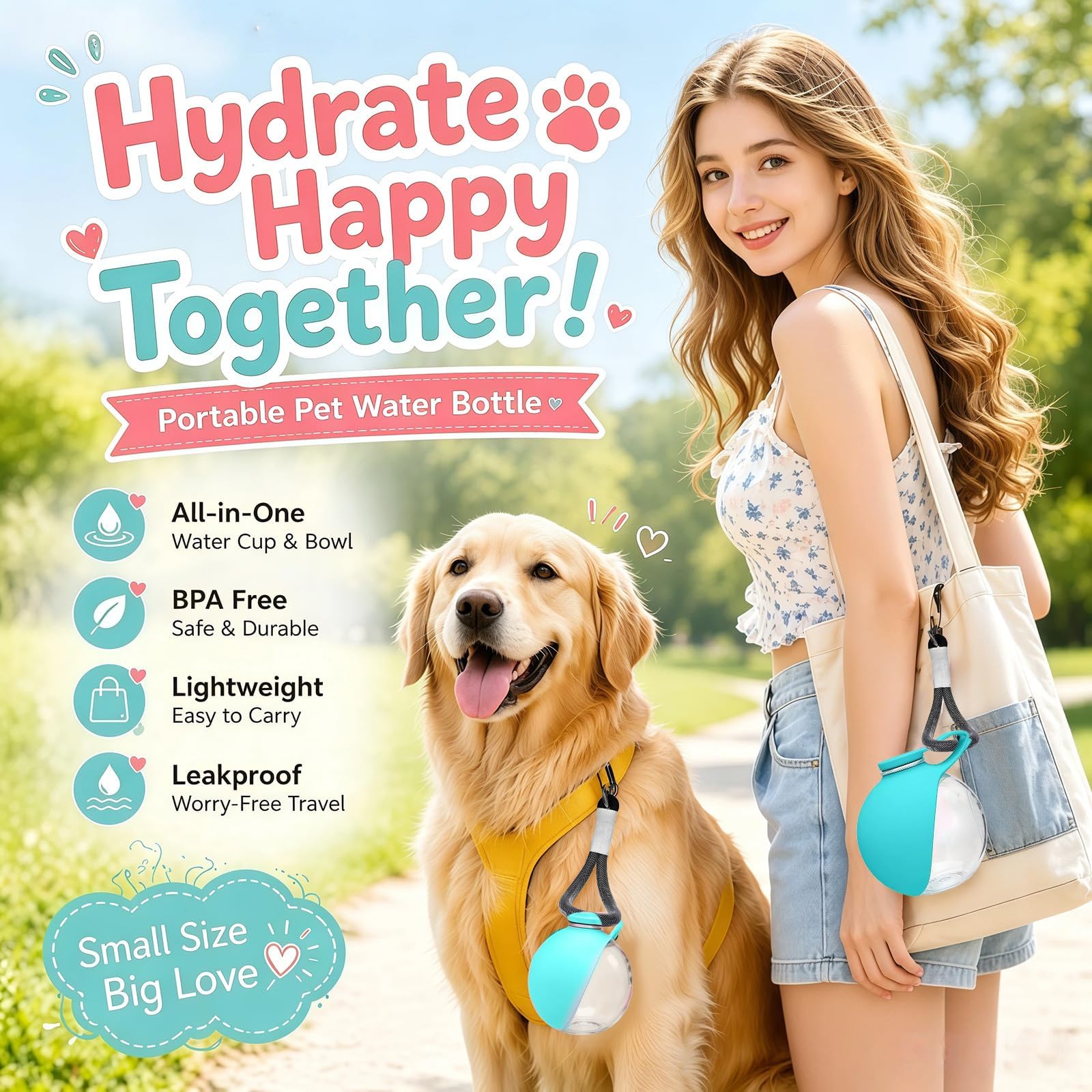 Botol Air Anjing Portabel 2 in - Pet Supplies Dropshipping ulasan dan harga